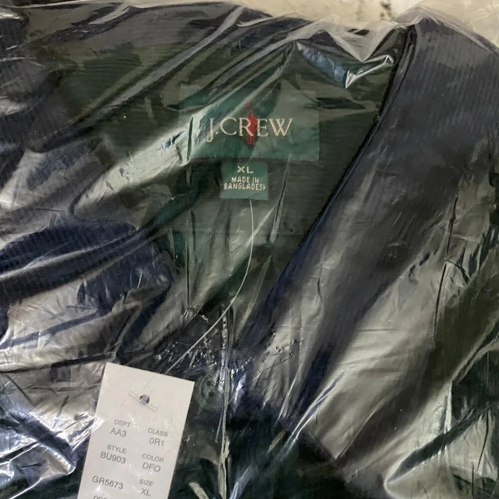 J. Crew Midweight corduroy workshirt in colorblock XL